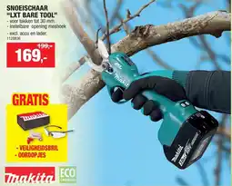 Hubo Makita Snoeischaar LXT Bare Tool aanbieding