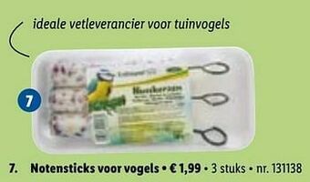 Lidl Notensticks voor vogels aanbieding
