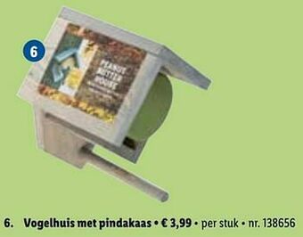 Lidl Vogelhuis met pindakaas aanbieding