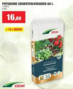 Hubo DCM Potgrond groenten / kruiden aanbieding
