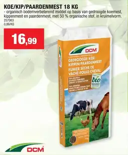 Hubo DCM Koe / Kip / Paardenmest aanbieding