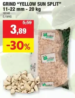 Hubo Grind Yellow Sun Split aanbieding