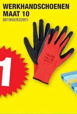 Hubo Werkhandschoenen maat 10 aanbieding