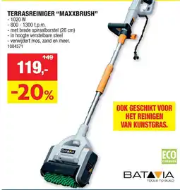 Hubo Terrasreiniger Maxxbrush aanbieding