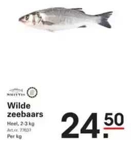 Sligro Wilde zeebaars aanbieding