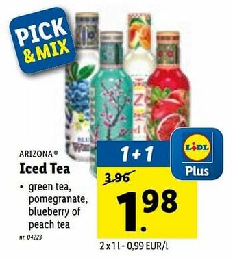 Lidl Iced tea aanbieding