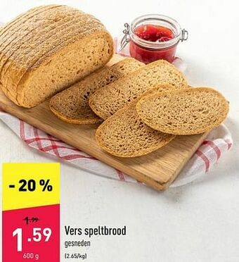 ALDI Vers speltbrood aanbieding