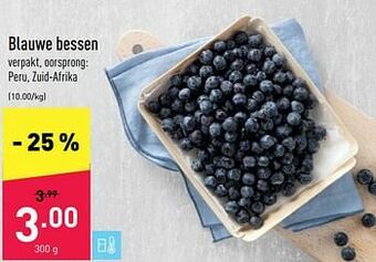 ALDI Blauwe bessen aanbieding