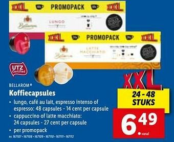 Lidl Koffiecapsules aanbieding