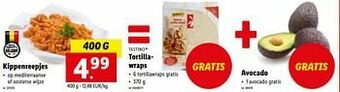 Lidl Kippenreepjes aanbieding