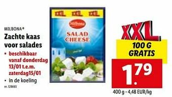 Lidl Zachte kaas voor salades aanbieding