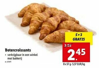 Lidl Botercroissants aanbieding