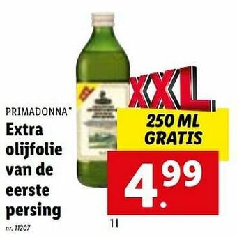 Lidl Extra olijfolie van de eerste persing aanbieding
