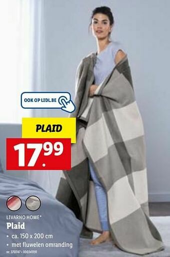 Lidl Plaid aanbieding