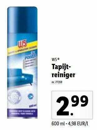 Lidl Tapijtreiniger aanbieding