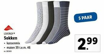 Lidl Sokken aanbieding