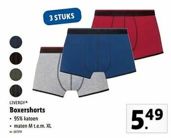 Lidl Boxershorts aanbieding