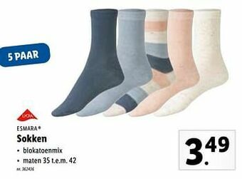 Lidl Sokken aanbieding