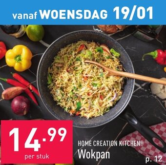 ALDI Home Creation Kitchen Wokpan aanbieding