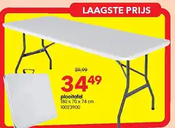 Yess plooitafel aanbieding