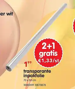 Yess transparante inpakfolie aanbieding