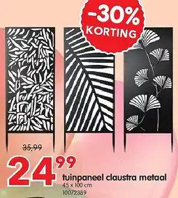 Yess tuinpaneel claustra metaal aanbieding