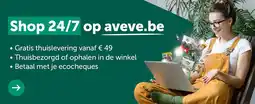 AVEVE Shop 24/7 op aveve.be aanbieding