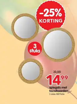 Yess spiegels met touwkoorden aanbieding
