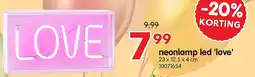 Yess neonlamp led 'love' aanbieding