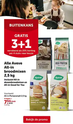 AVEVE Alle Aveve All-in broodmixen 2,5 kg aanbieding