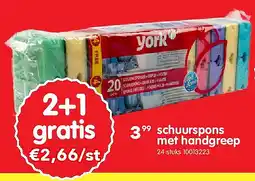 Yess schuurspons met handgreep aanbieding
