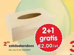 Yess zakdoekendoos aanbieding