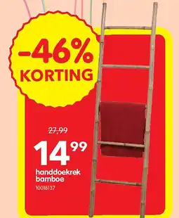 Yess handdoekrek bamboe aanbieding