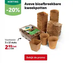 AVEVE Aveve bioafbreekbare kweekpotten aanbieding