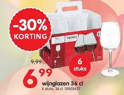Yess wijnglazen 36 cl aanbieding