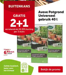 AVEVE Aveve Potgrond Universeel gebruik 40 l aanbieding