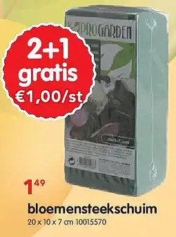 Yess bloemensteekschuim aanbieding