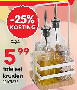 Yess tafelset kruiden aanbieding