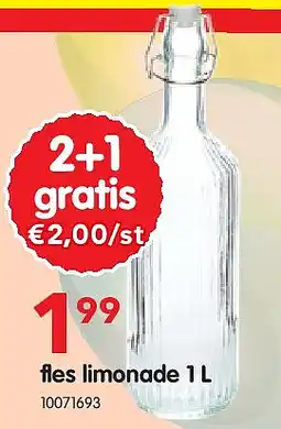 Yess fles limonade 1 L aanbieding