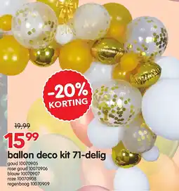 Yess ballon deco kit 71-delig aanbieding