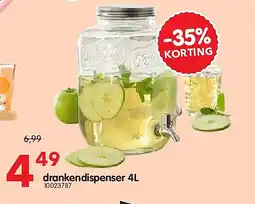 Yess drankendispenser 4L aanbieding