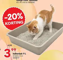Yess kattenbak 9 L aanbieding