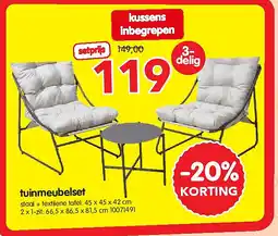 Yess tuinmeubelset aanbieding