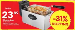 Yess friteuse inox aanbieding