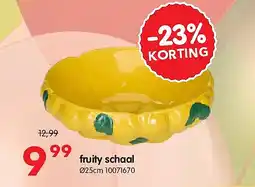 Yess fruity schaal aanbieding