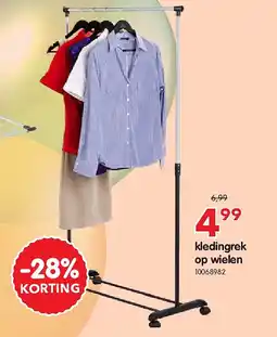 Yess kledingrek op wielen aanbieding