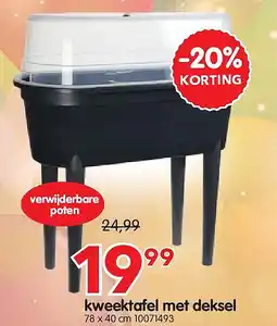 Yess kweektafel met deksel aanbieding