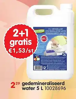 Yess gedemineraliseerd water 5 L aanbieding