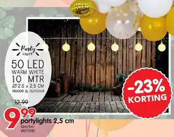 Yess partylights 2,5 cm aanbieding