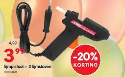 Yess lijmpistool + 2 lijmstaven aanbieding